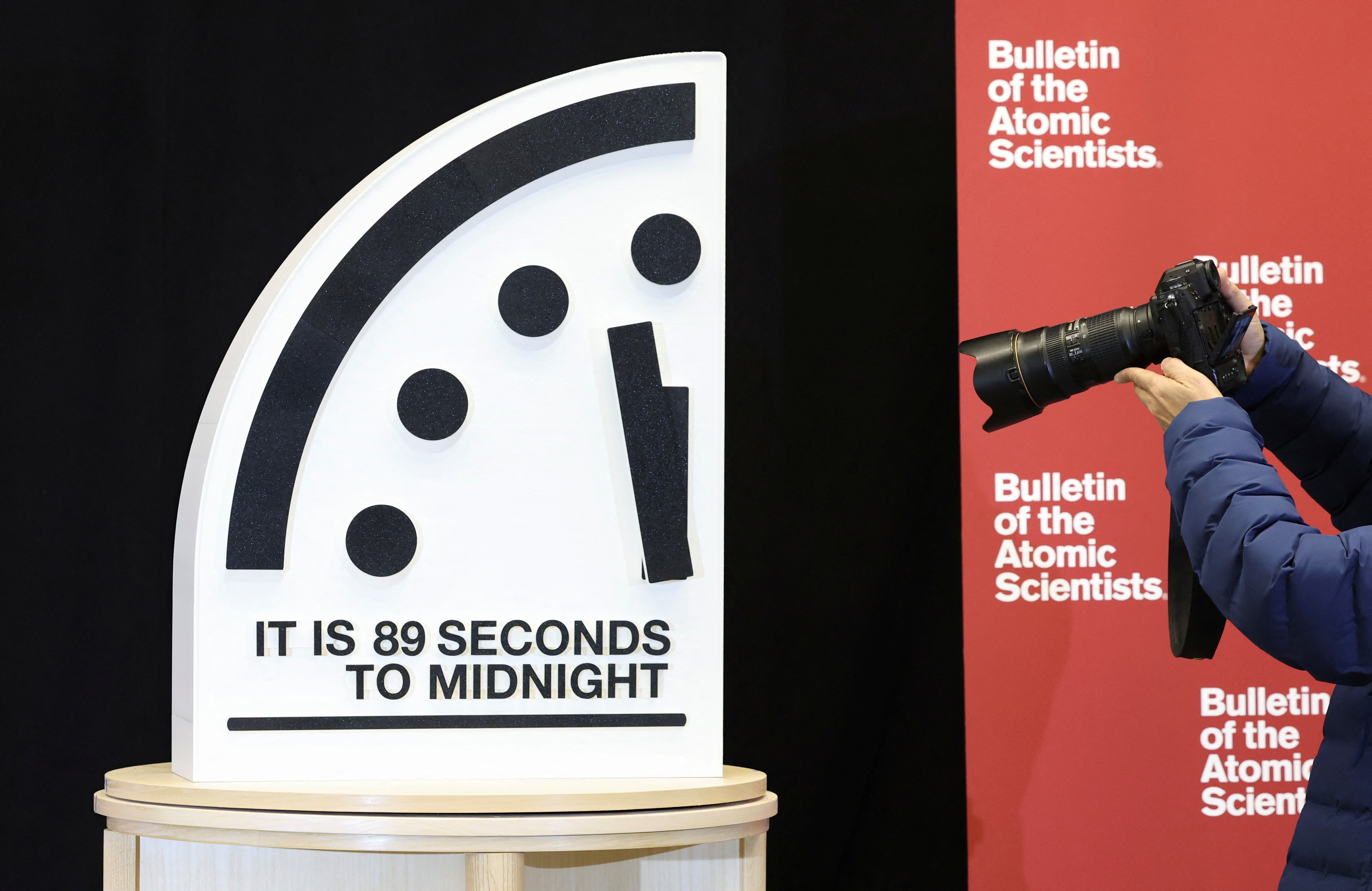 Doomsday clock reveal in Washington