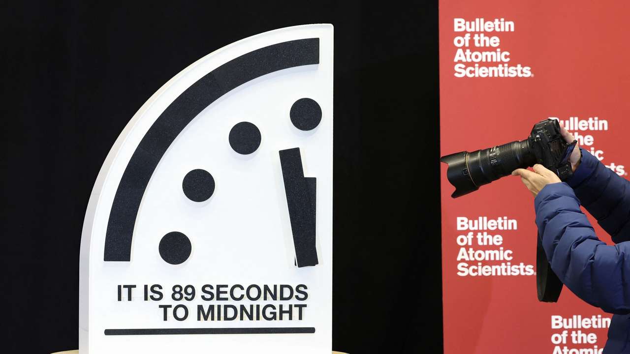 Doomsday clock reveal in Washington