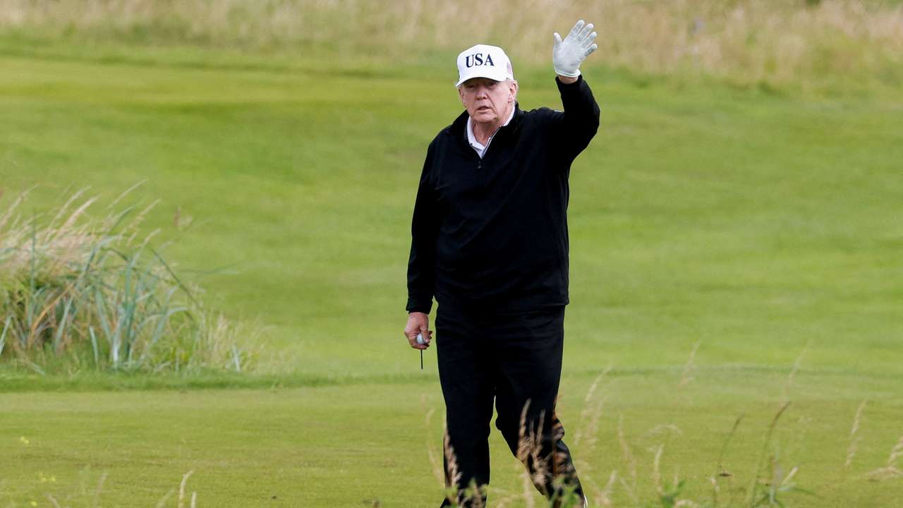 U.S. President Trump visits Scotland
