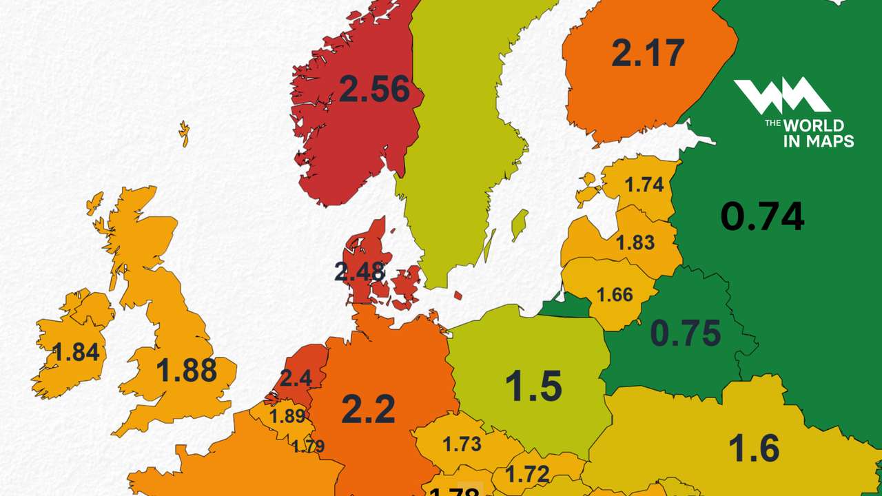 Norway has Europe’s highest petrol prices, Russia and Belarus remain cheapest