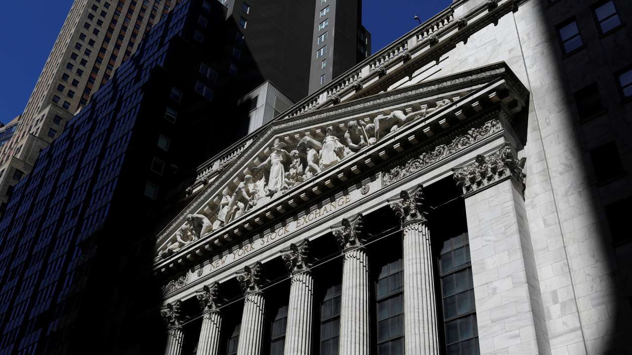 The New York Stock Exchange building is seen in New York City
