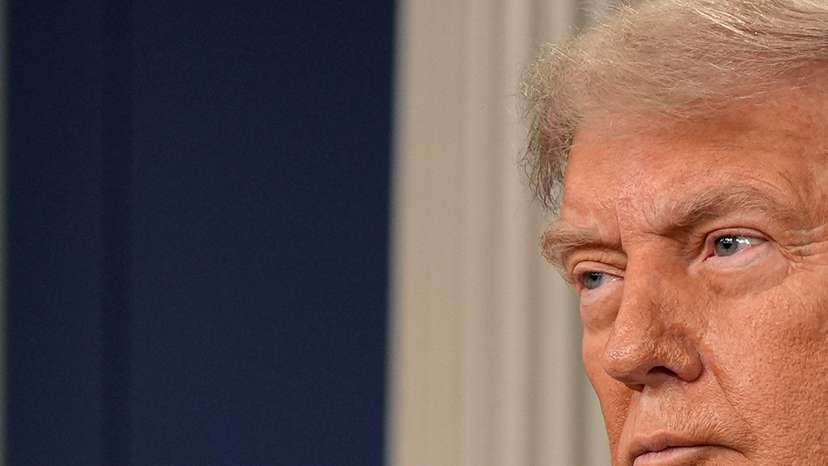 FILE PHOTO: U.S. President Trump speaks to the media at the White House in Washington