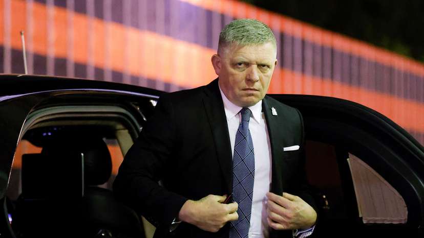 Russia's President Vladimir Putin and Slovakia's Prime Minister Robert Fico meet in Moscow