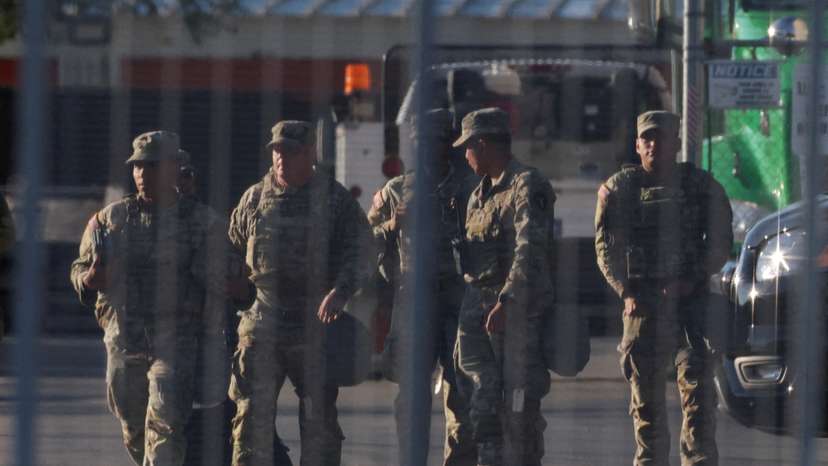 FILE PHOTO: National Guard presence at U.S. ICE Broadview facility in Chicago, Illinois