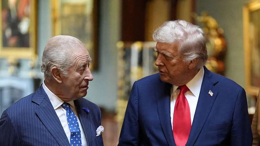 FILE PHOTO: U.S. President Trump makes second state visit to Britain