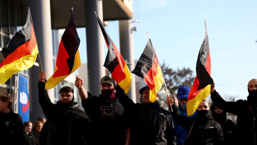 FILE PHOTO: AfD campaign rally in Hohenschoenhausen, Berlin