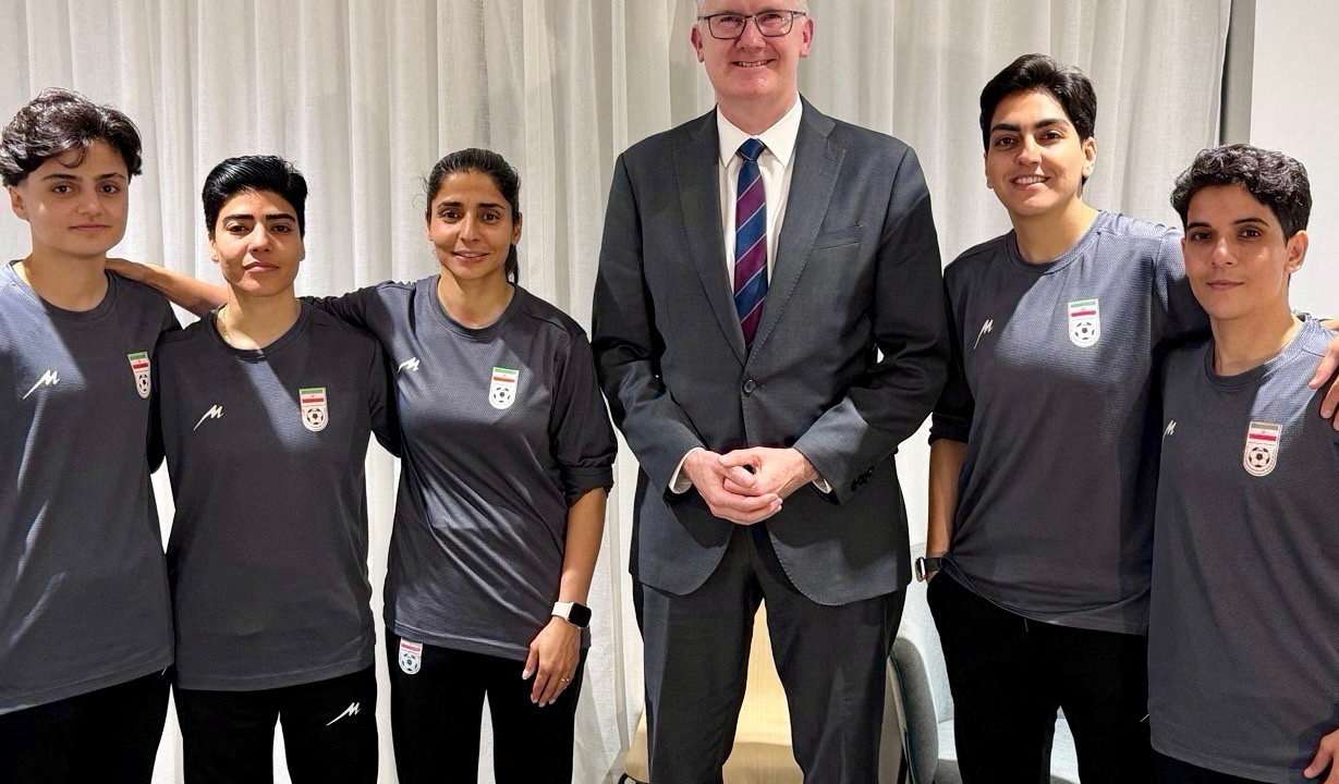 Australia's Home Affairs Minister Tony Burke grants five women from the Iranian women's soccer team humanitarian visas