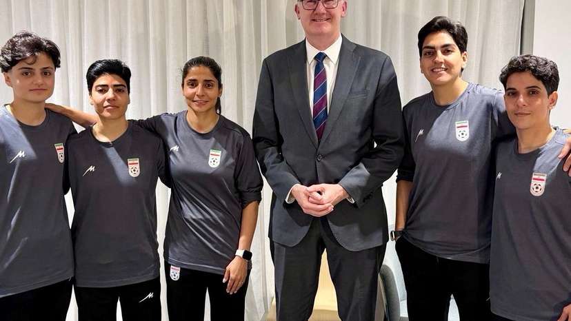 Australia's Home Affairs Minister Tony Burke grants five women from the Iranian women's soccer team humanitarian visas