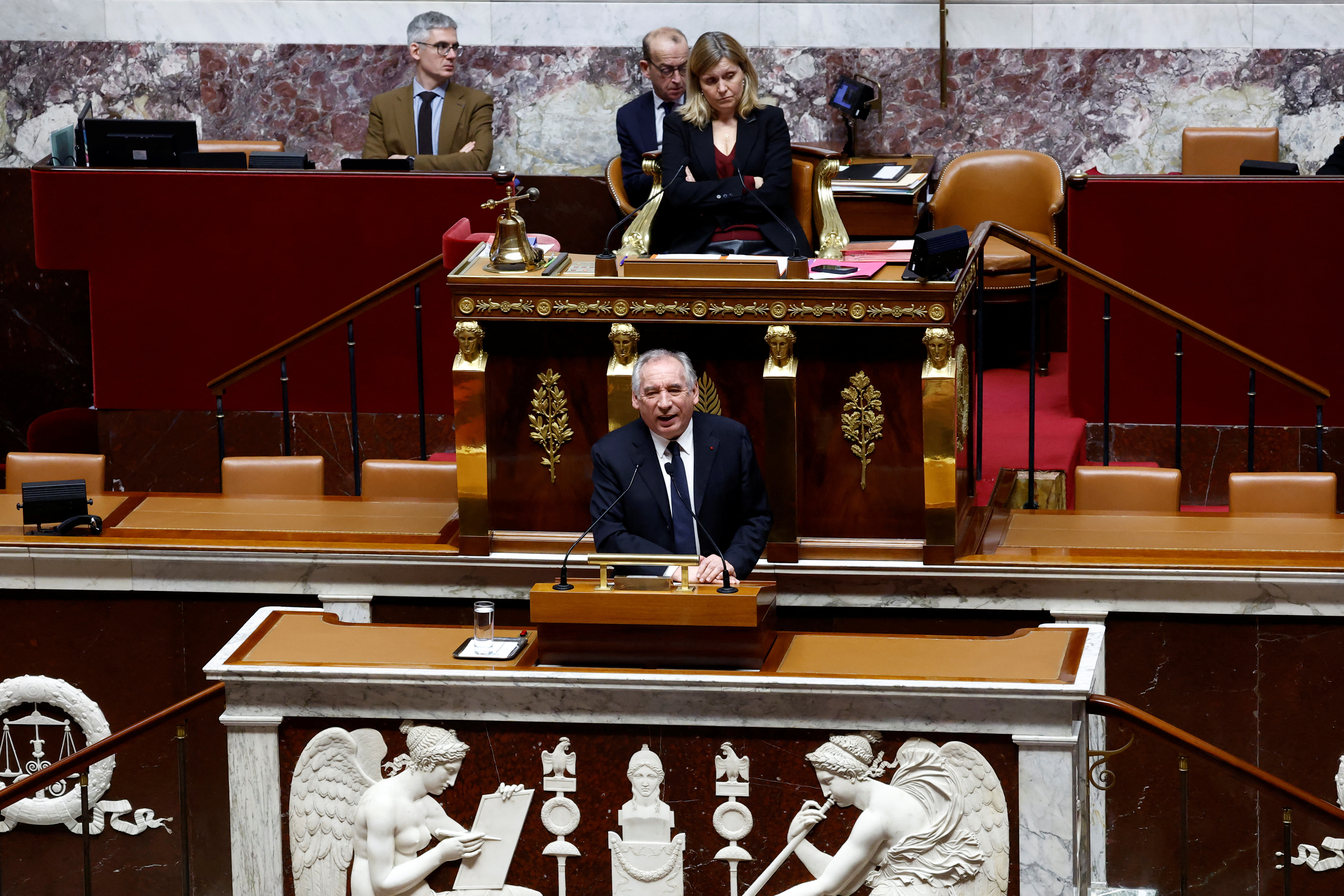 Lawmakers debate and vote on no-confidence motion against the French government