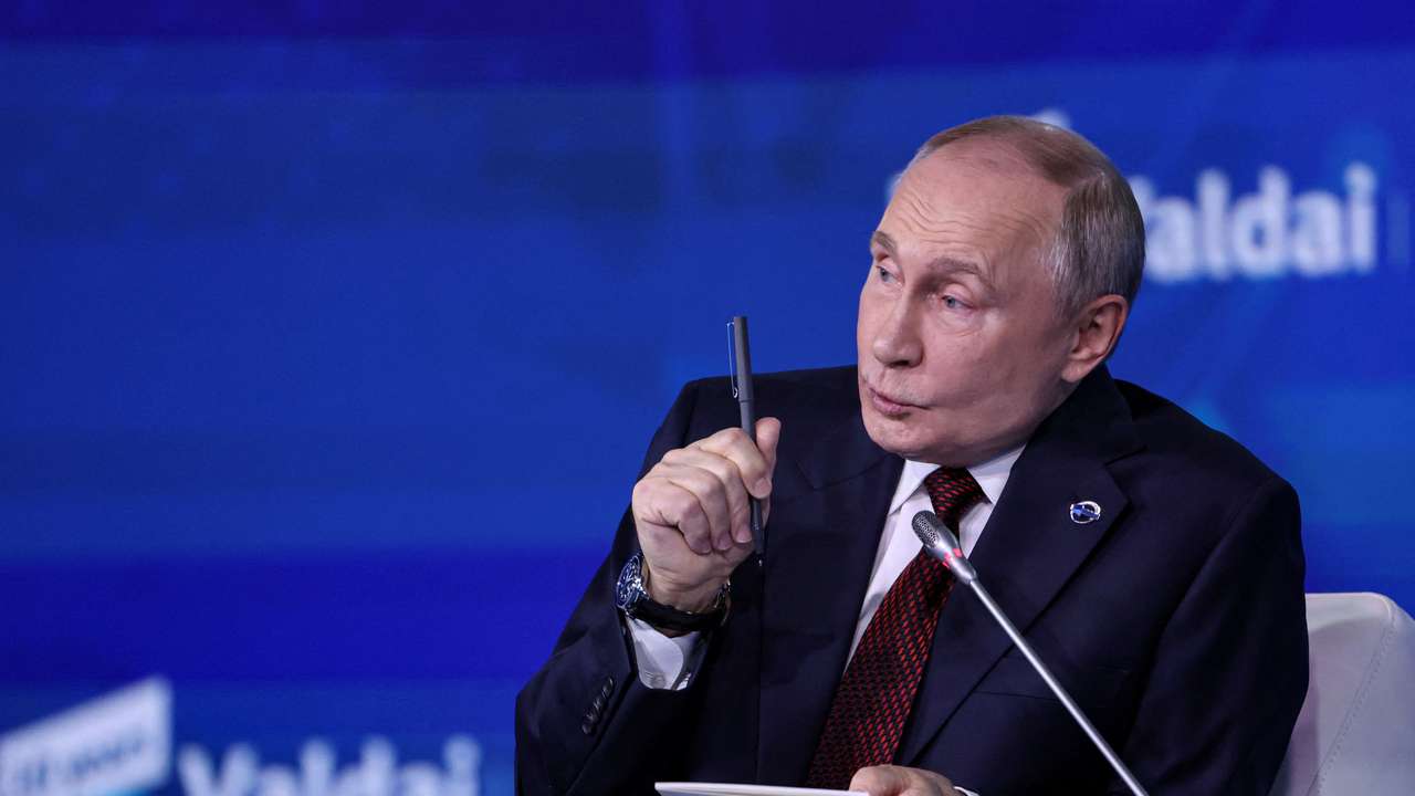 Russian President Vladimir Putin attends Valdai International Discussion Club in Sochi