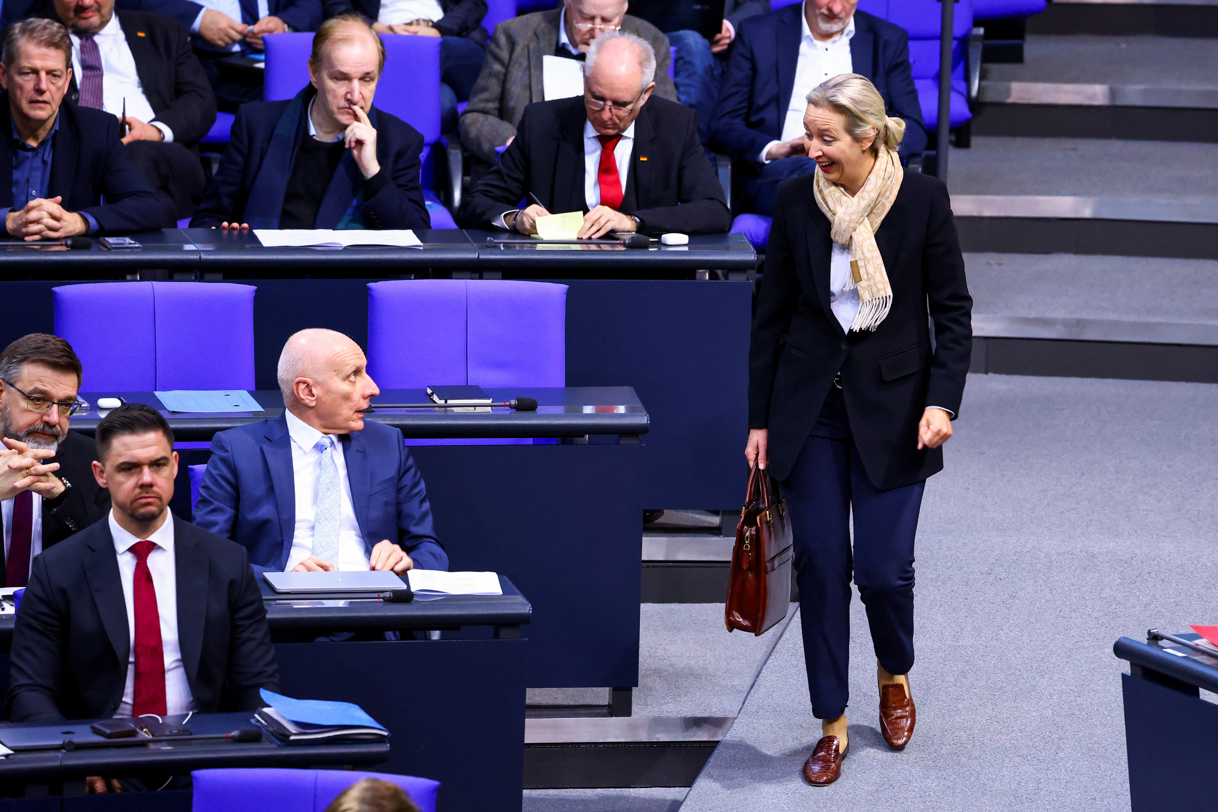 Session of the lower house of parliament Bundestag
