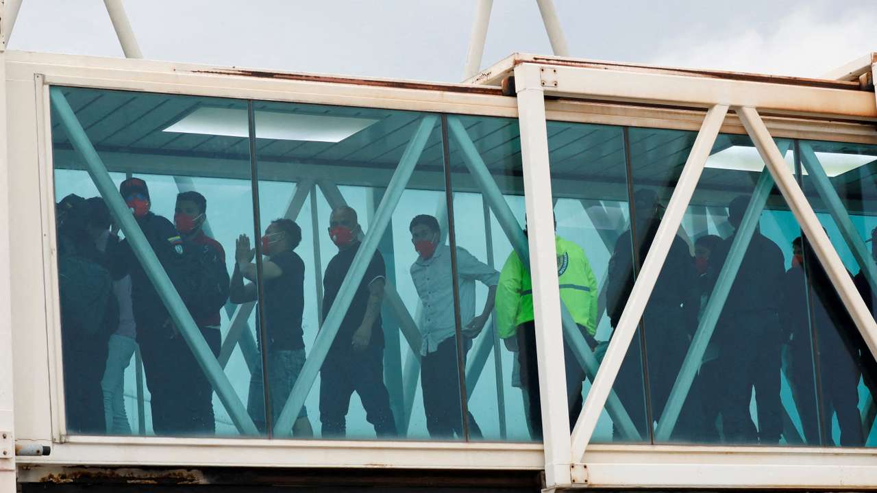 FILE PHOTO: Repatriation flight with migrants deported from U.S. lands, in Maiquetia