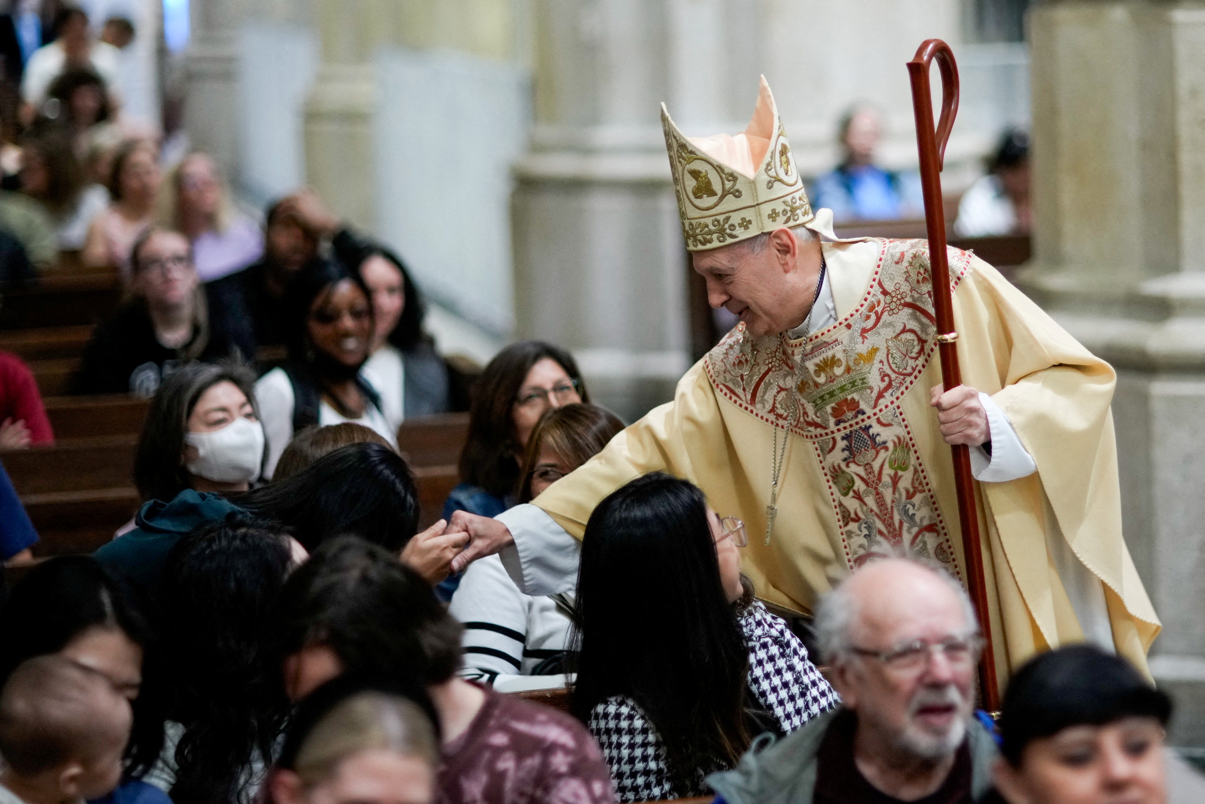 St. Patrick's Cathedral in New York City celebrates Mass for late Pope Francis
