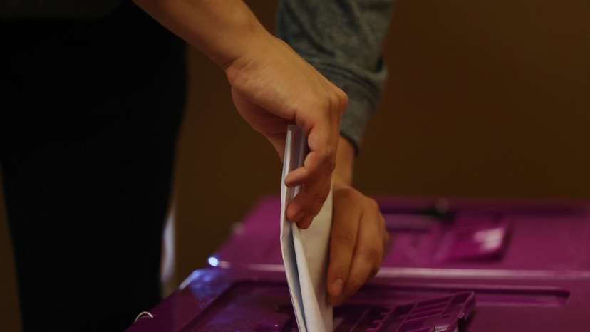 Australians vote at a pre-polling centre in Sydney