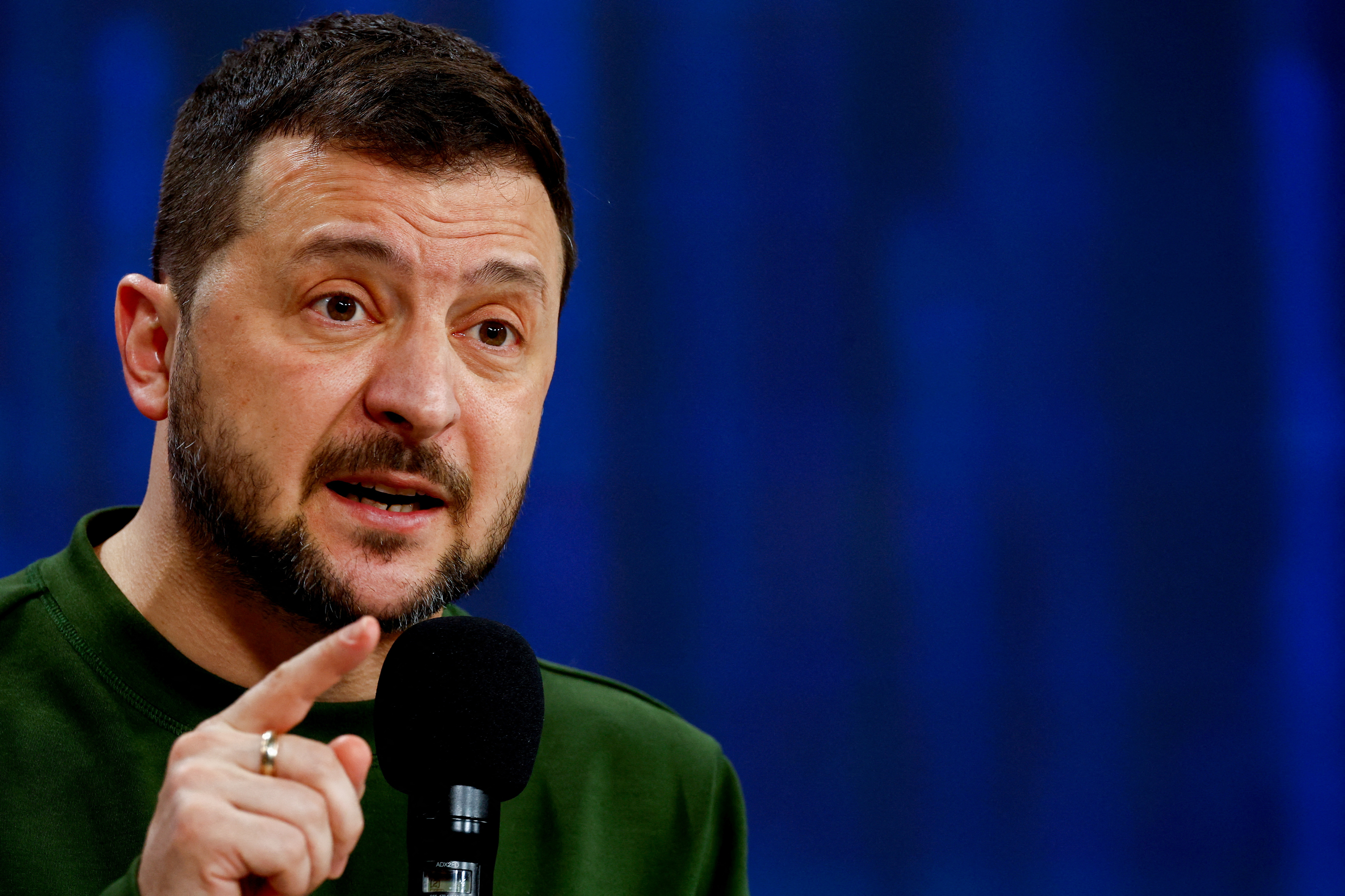 FILE PHOTO: Ukrainian President Zelenskiy attends 'Ukraine. Year 2024' conference in Kyiv