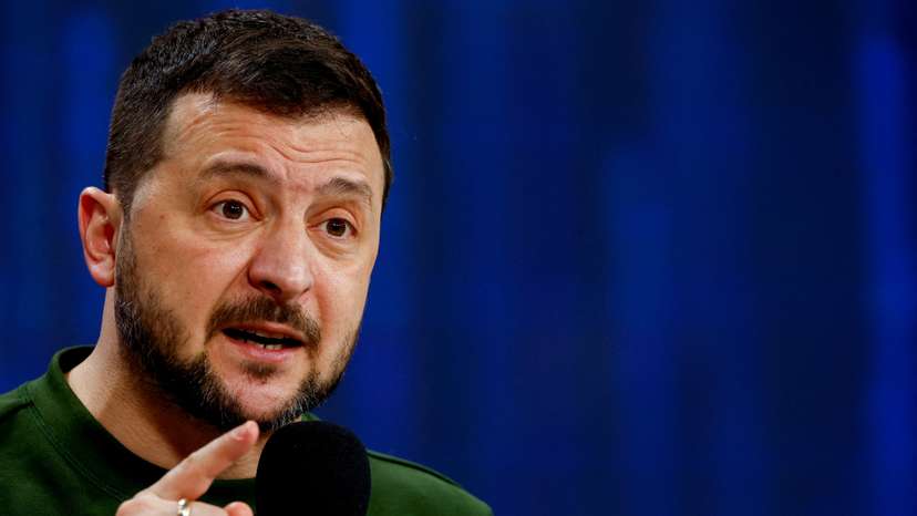 FILE PHOTO: Ukrainian President Zelenskiy attends 'Ukraine. Year 2024' conference in Kyiv