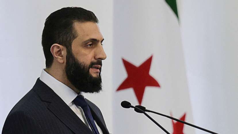 Syria's interim President Ahmed al-Sharaa speaks during a Ministerial formation of the government of the Syrian Arab Republic, in Damascus