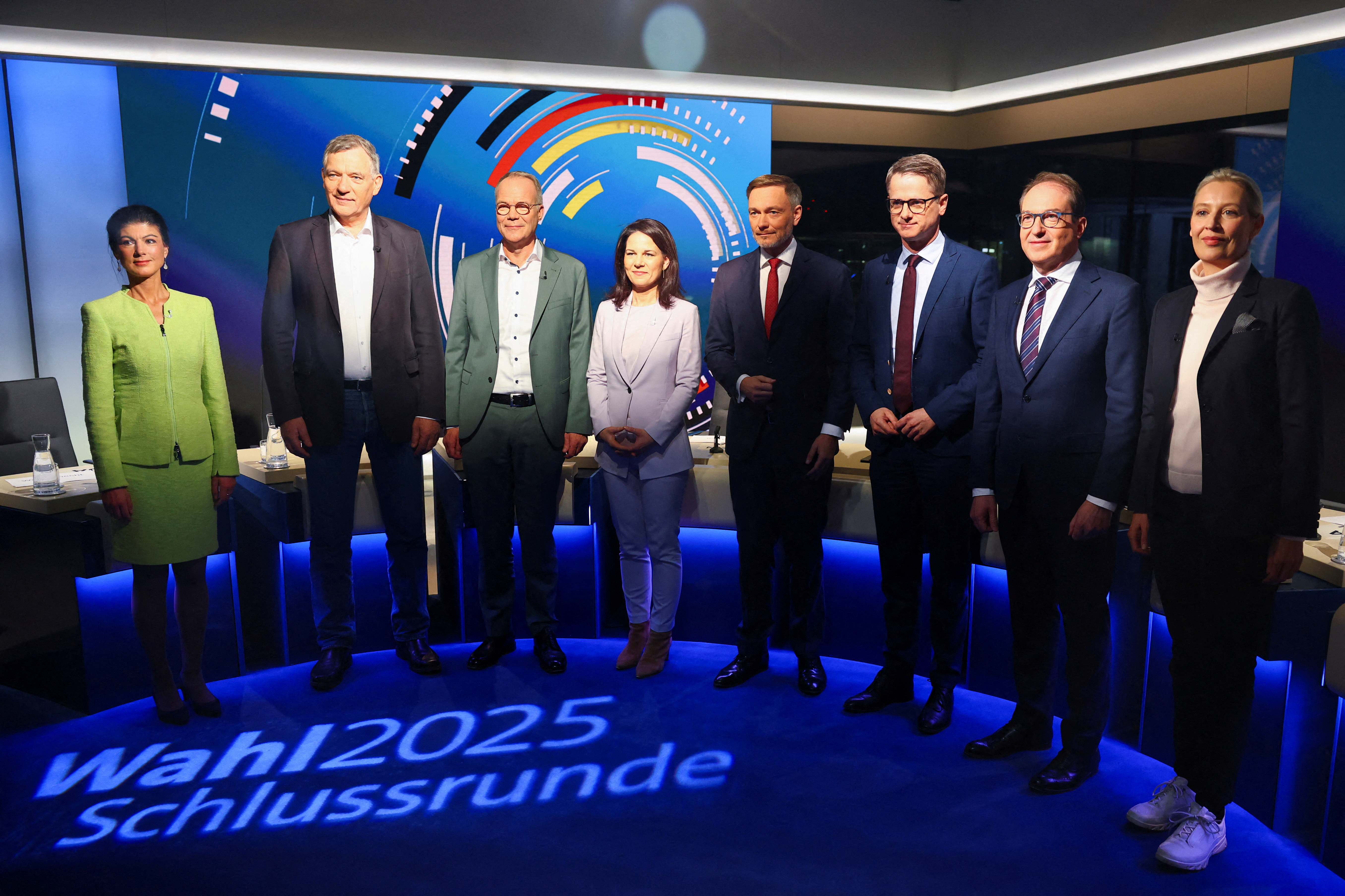 Germany's top candidates attend TV duel before general election