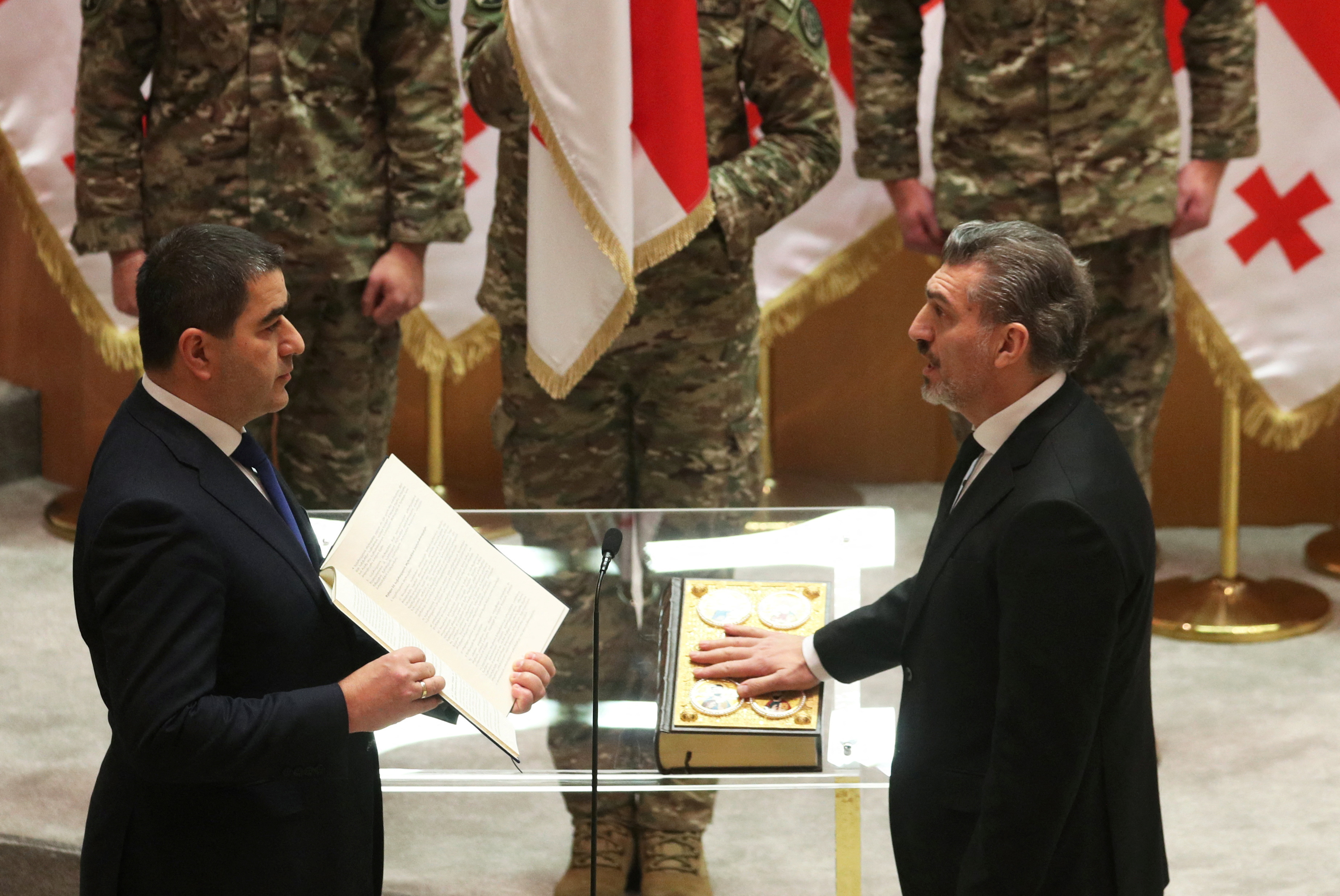 Swearing-in ceremony of Georgia's new president Mikheil Kavelashvili, in Tbilisi