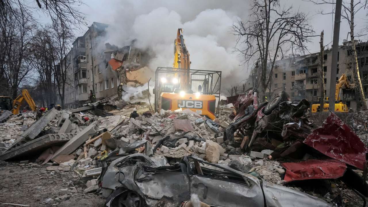 Russian missile strike in Kharkiv