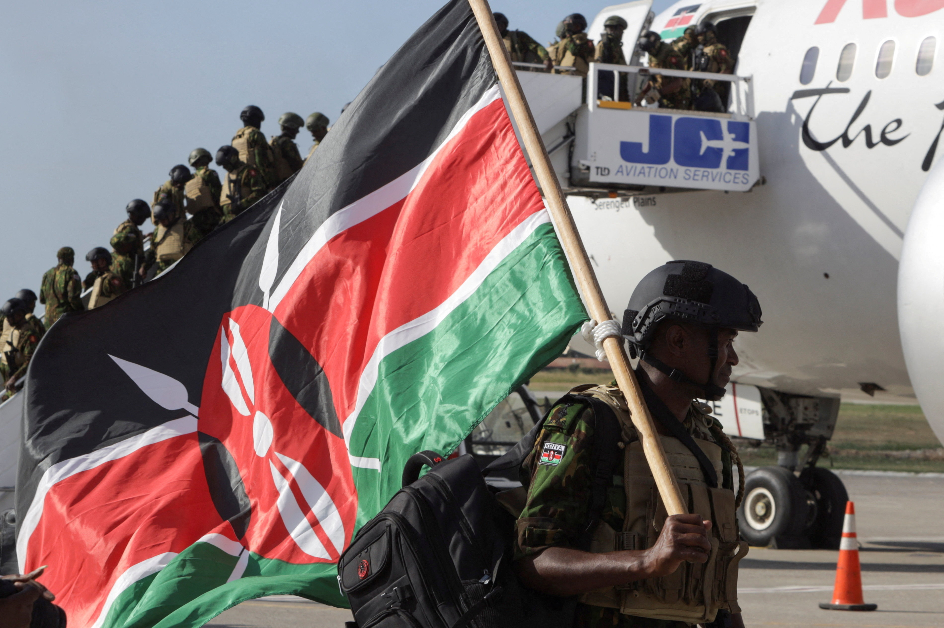Contingent of Kenyan police officers join expanded gang-fighting force in Haiti