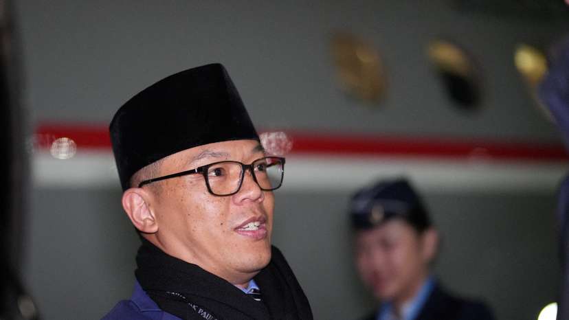 Indonesia's Foreign Minister Sugiono arrives for the BRICS Summit in Kazan
