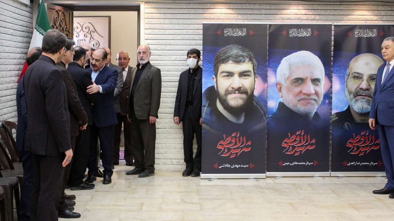 Officials pay condolences following suspected Israeli airstrike on Iranian embassy in Damascus