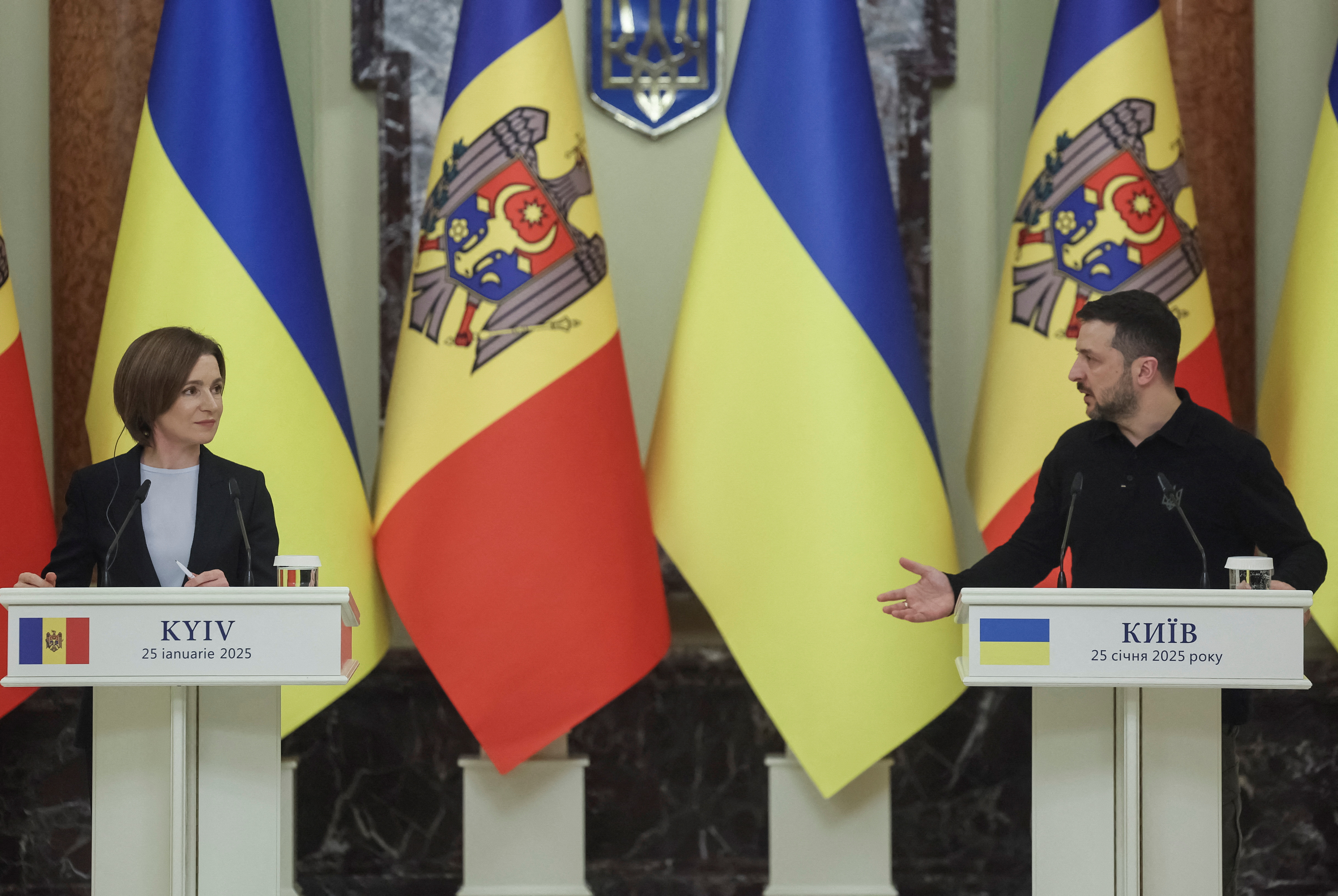 Moldova's President Sandu visits Kyiv