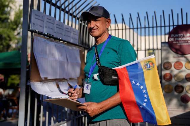 Venezuelan expatriates participate in the Venezuelan presidential election, in Madrid