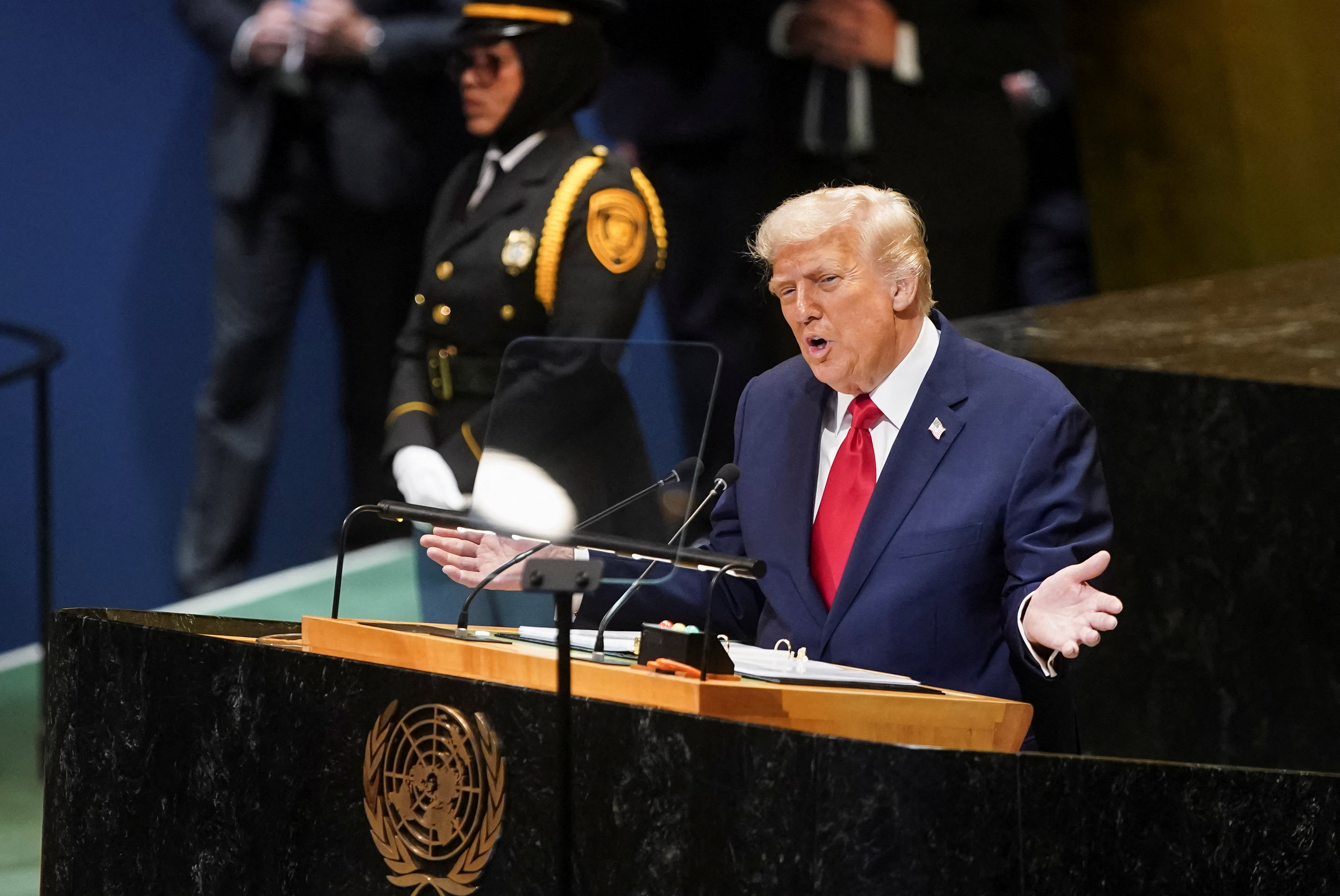 U.S. President Trump attends the 80th United Nations General Assembly, in New York City