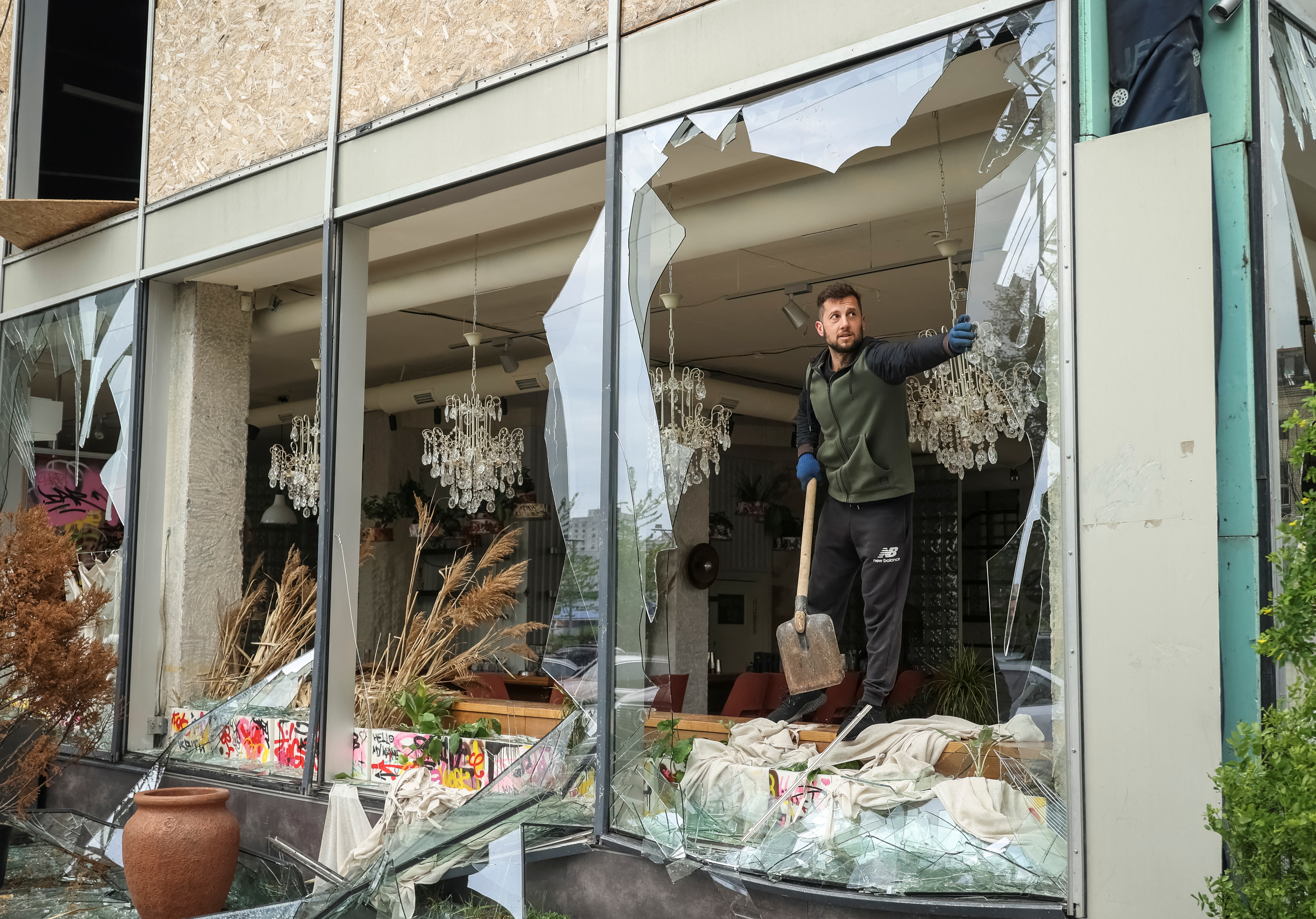Aftermath of a Russian missile attack in Kharkiv