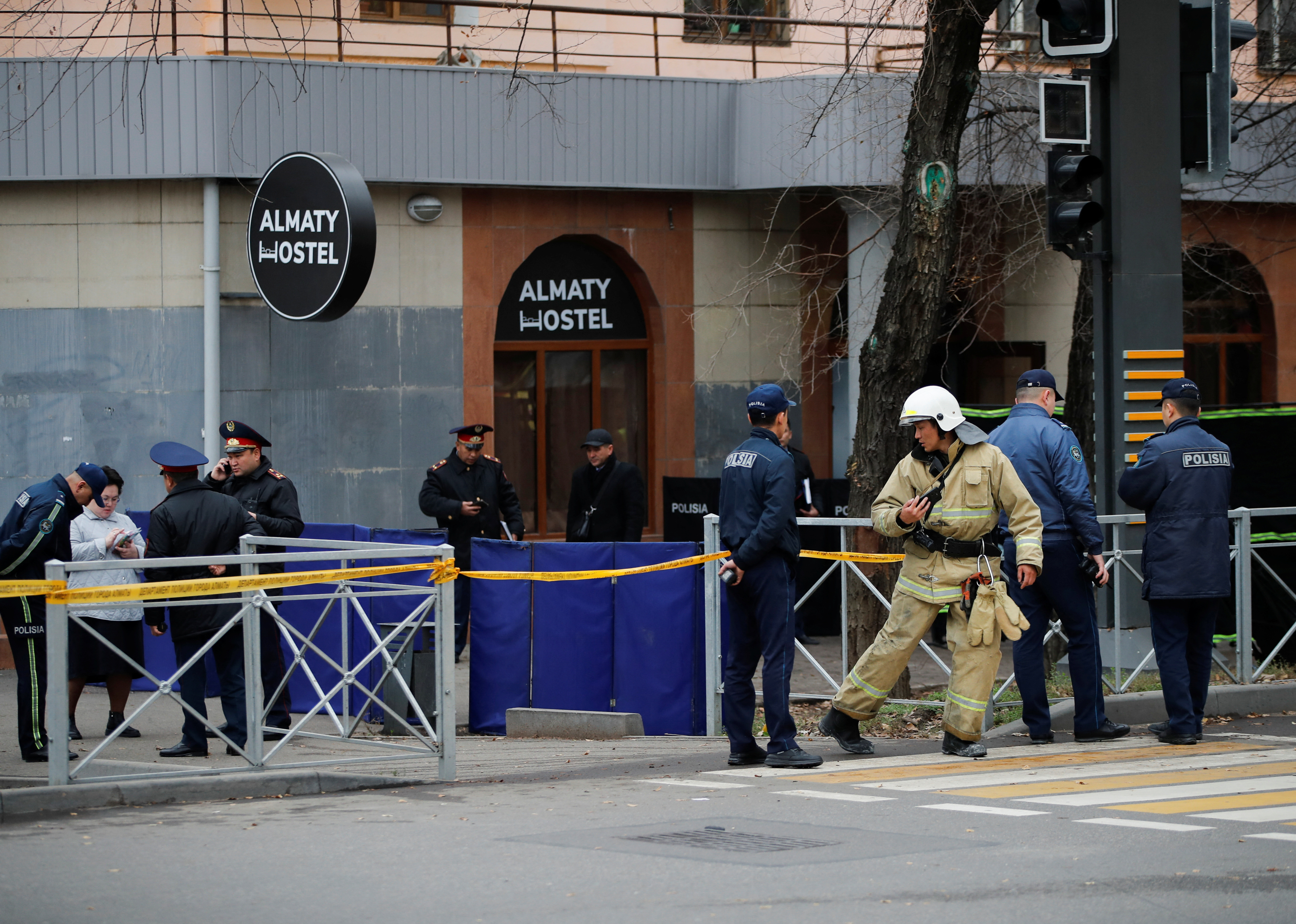 Fire at a hostel in Almaty
