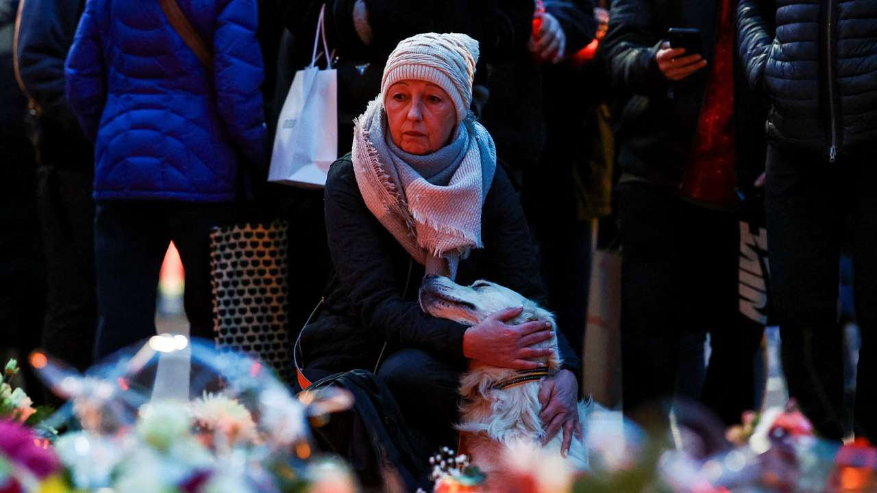 Aftermath of Christmas market attack, in Magdeburg
