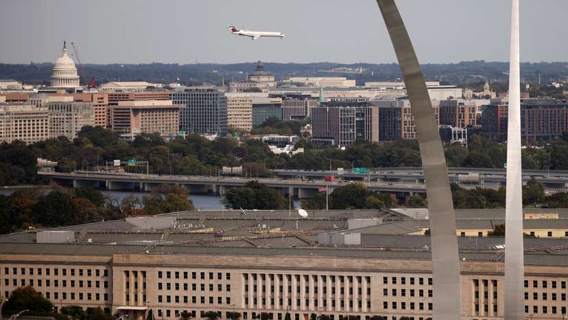 The Pentagon building is seen in Arlington, Virginia, U.S.