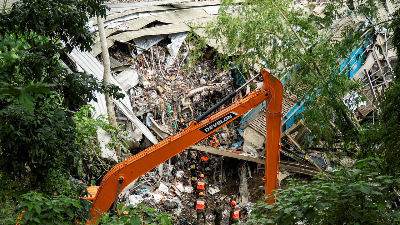 Collapsed landfill in Cebu City