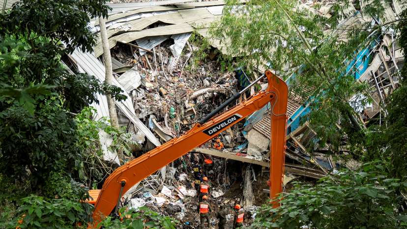 Collapsed landfill in Cebu City