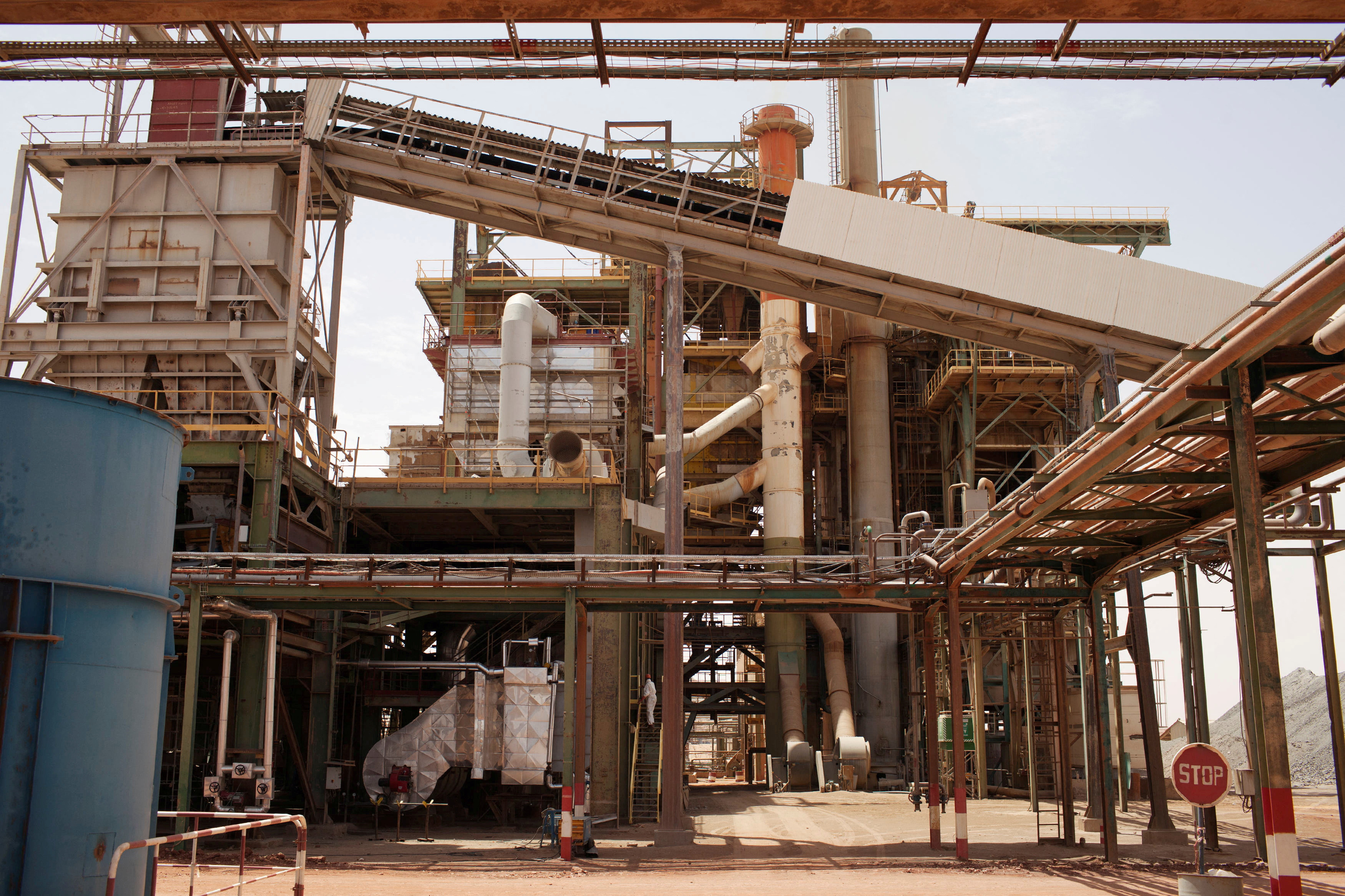 FILE PHOTO: Areva's Somair uranium mining facility is seen in Arlit