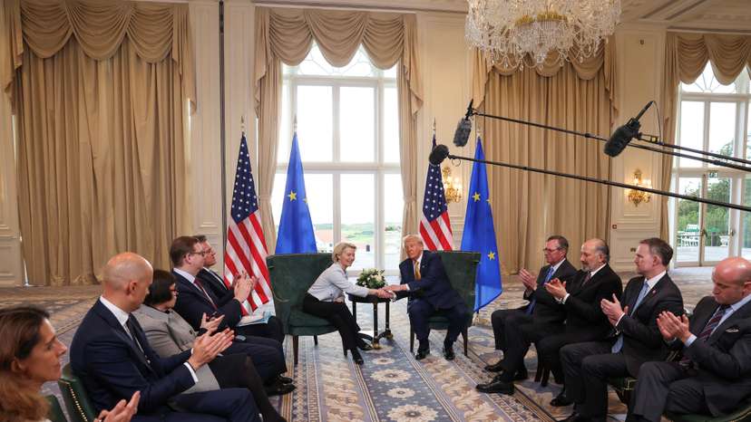 U.S. President Trump visits Scotland