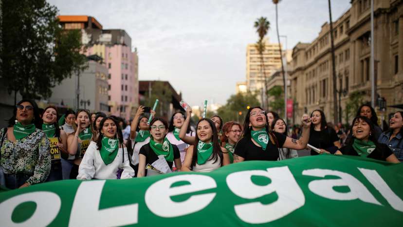 Rally ahead International Safe Abortion Day, in Santiago