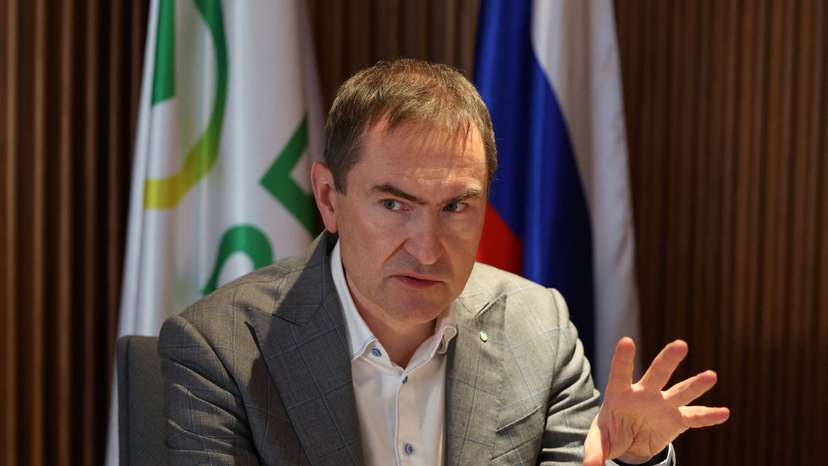 Sberbank first deputy CEO Vedyakhin gives interview in Moscow