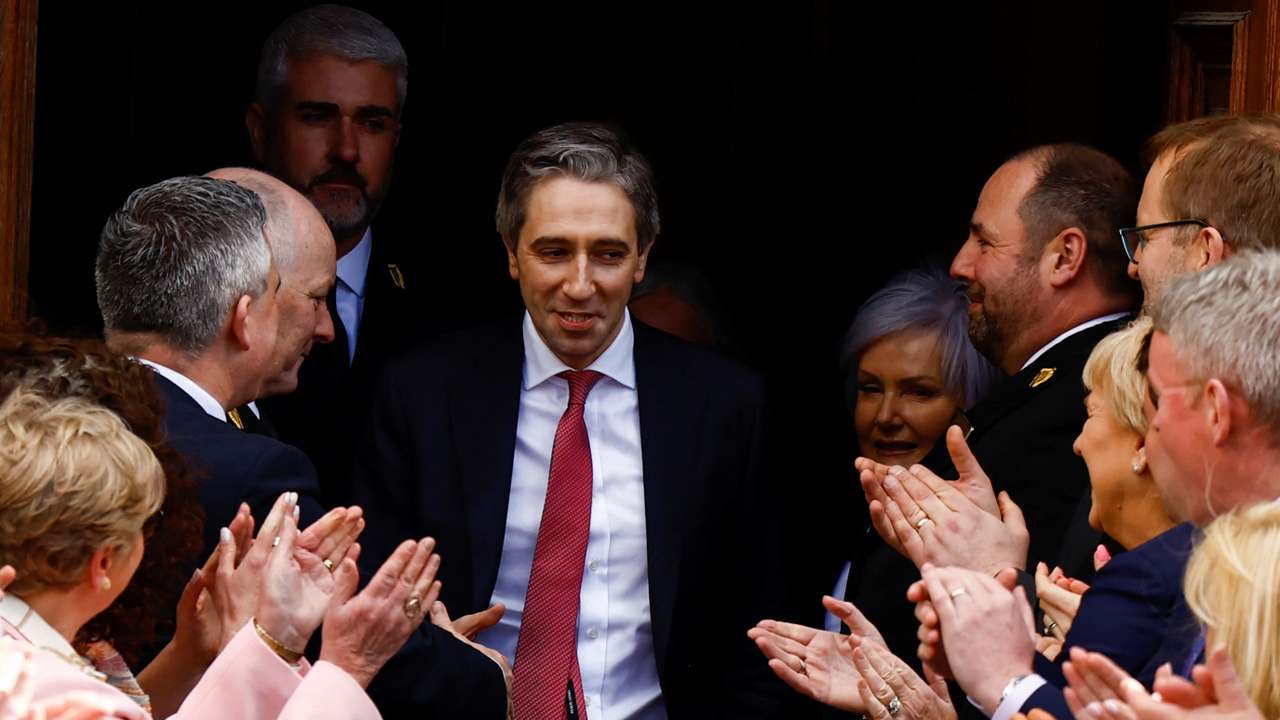 Simon Harris becomes Taoiseach (Prime Minister) of Ireland, in Dublin