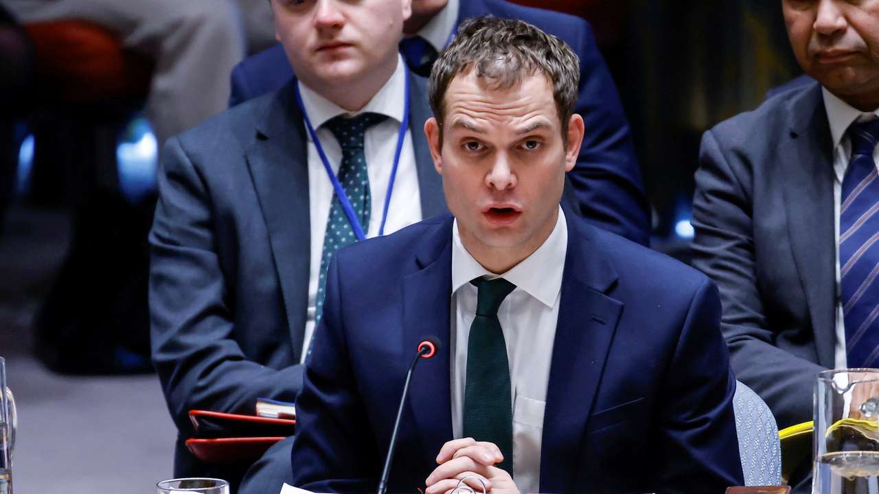 UN Security Council members attend a meeting about the Middle East situation, including the Palestinian Question at UN Headquarters in New York