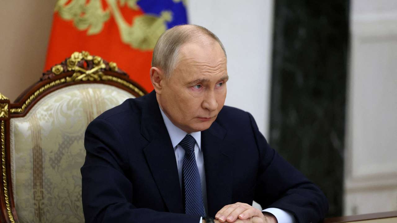 FILE PHOTO: Russian President Putin chairs meeting with Ministry of Defence leadership, representatives of the defense industry and missile systems developers, in Moscow