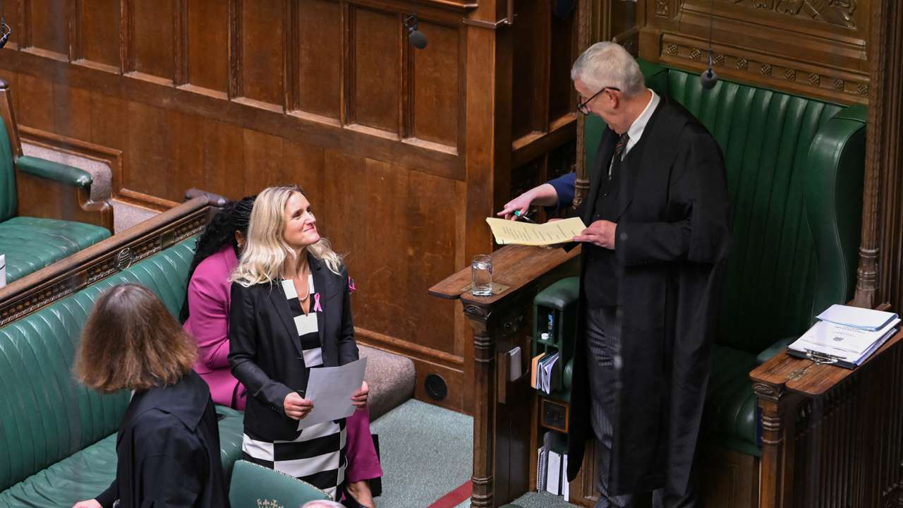 Kim Leadbeater waits to present the Assisted Dying Bill to Parliament in Westminster