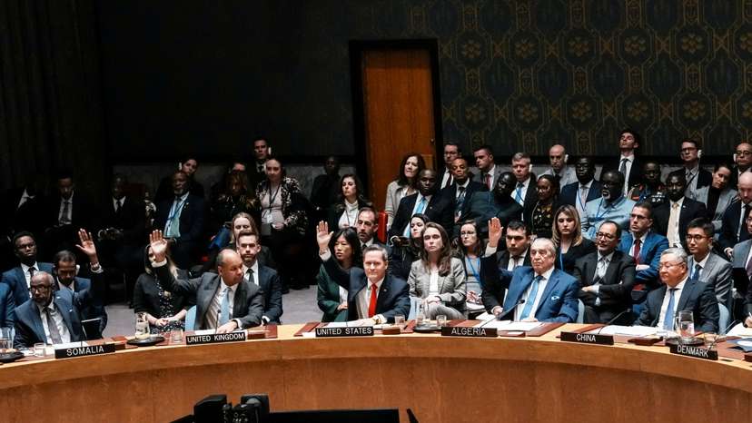 United Nations Security Council meets on U.S. proposal for a U.N. mandate to establish an international stabilization force in Gaza in New York