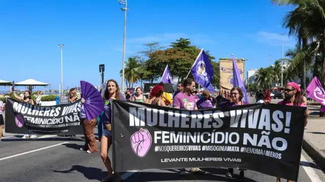 Manifestação em defesa do projeto que criminaliza a misoginia