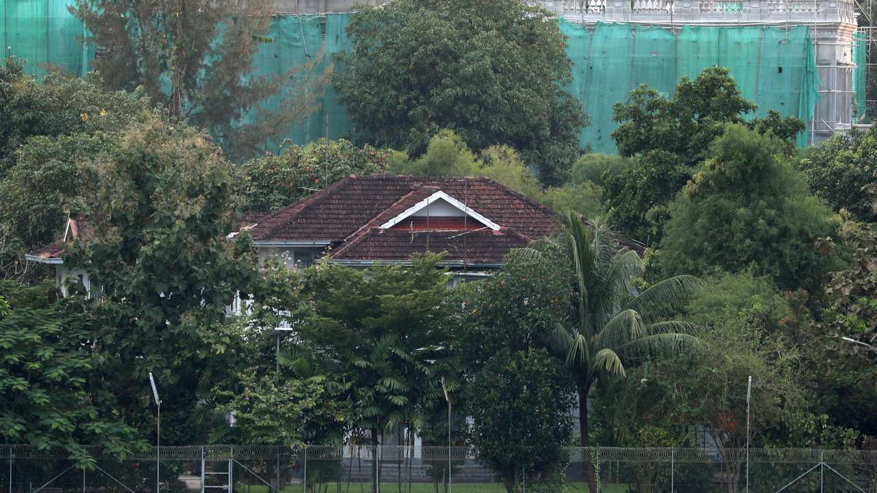 FILE PHOTO: Myanmar's State Counsellor Aung San Suu Kyi's house is seen in Yangon