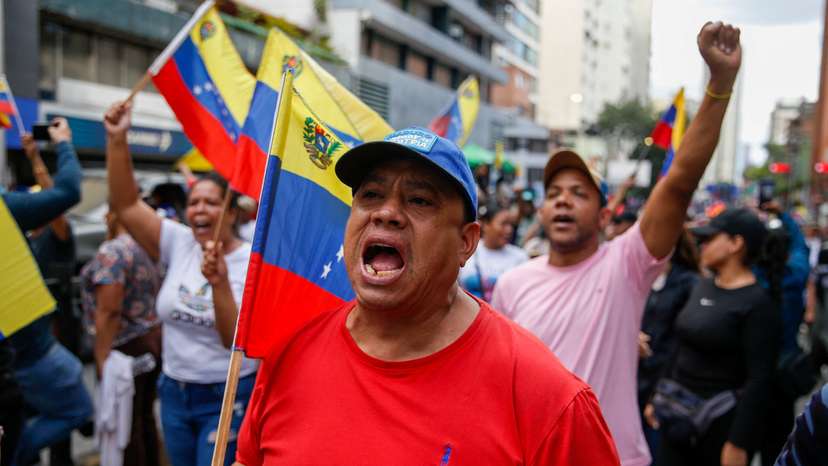 Protest in support of Venezuela's President Nicolas Maduro, in Caracas