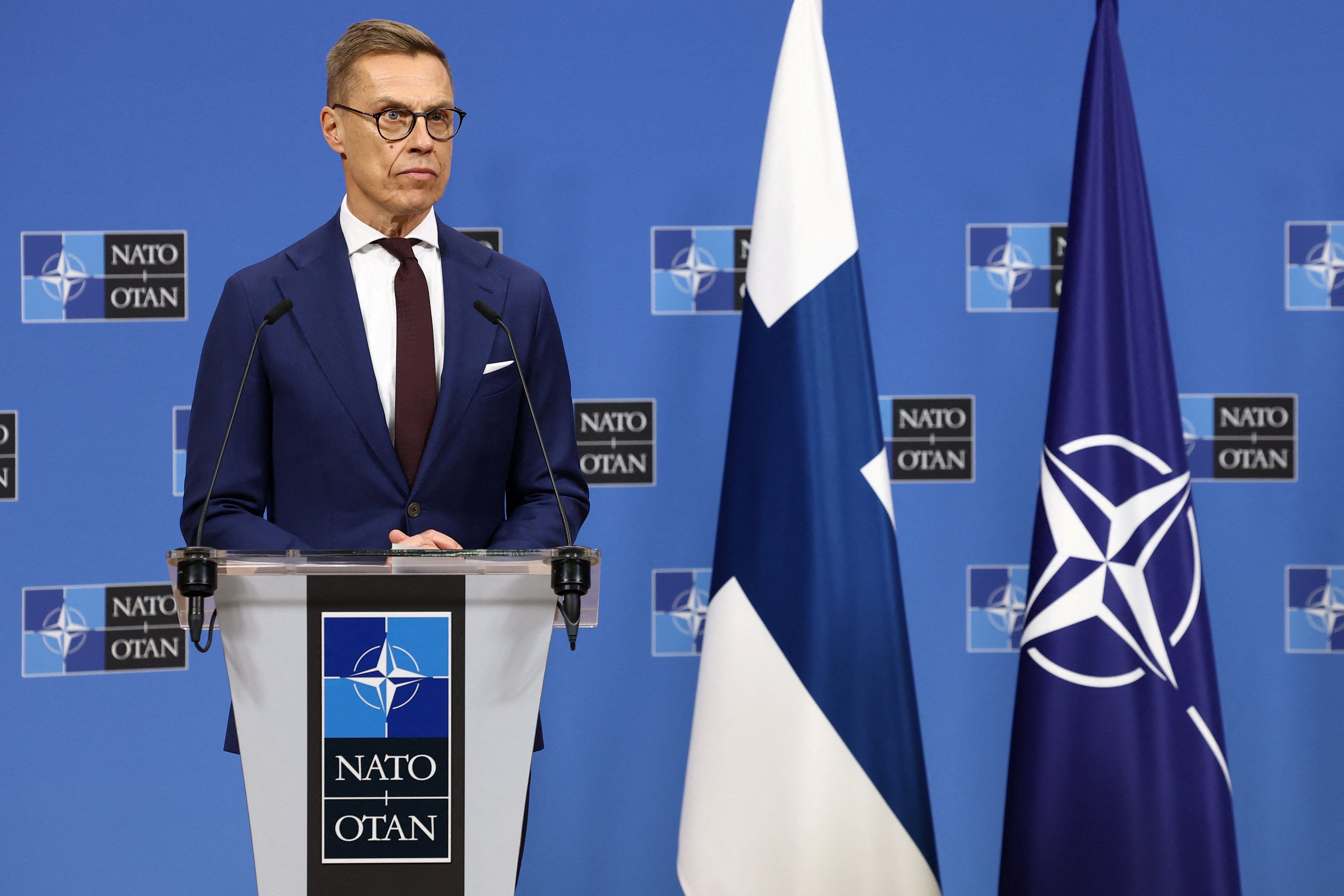 Finland's President Stubb and NATO Secretary General Rutte hold joint press conference in Brussels