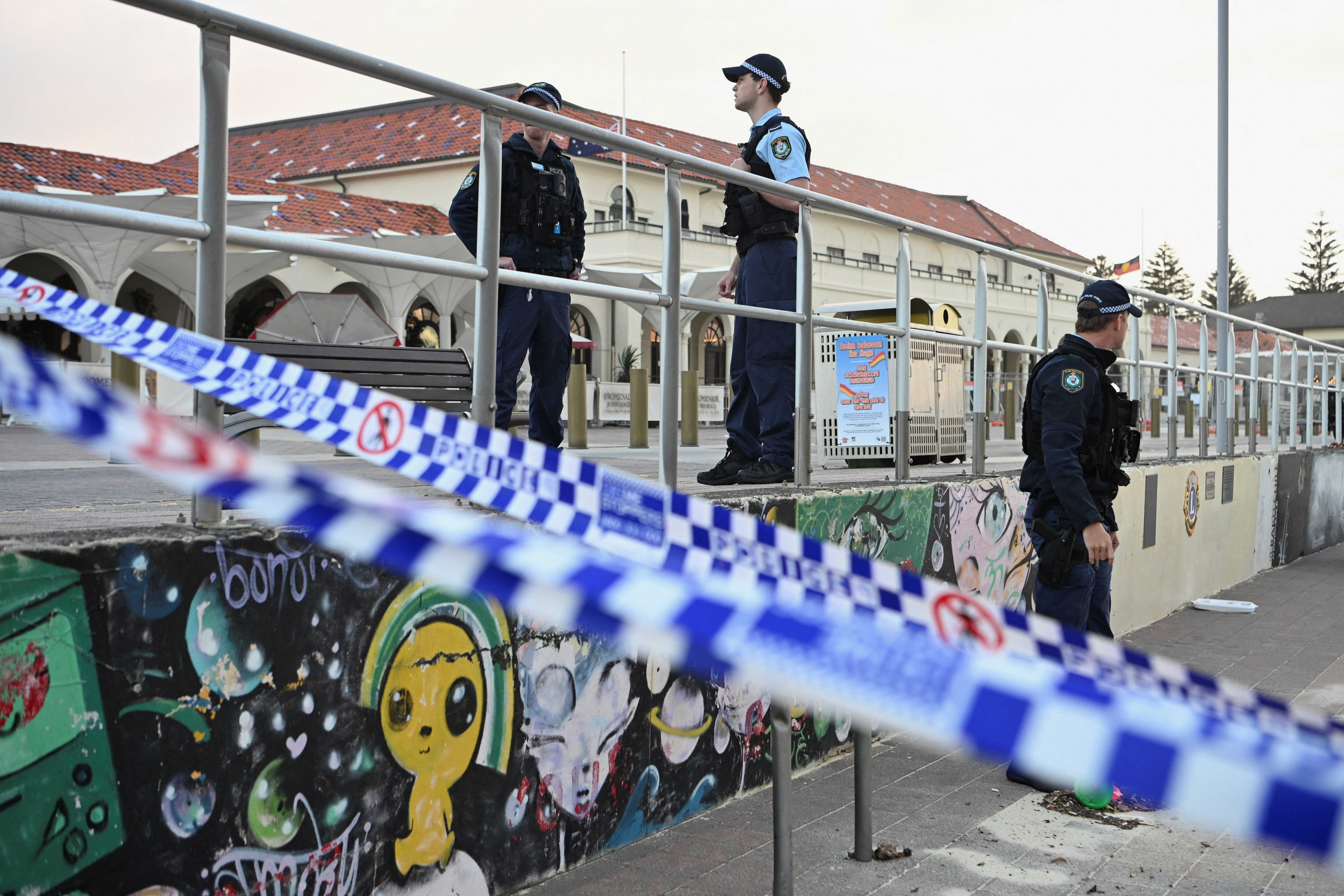 Aftermath of shooting incident at Bondi Beach, in Sydney